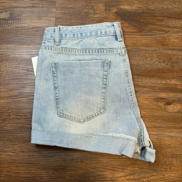 EVIDNT Los Angeles Hermosa Short Anthropologie Size 27 NWT light blue Distressed - Picture 10 of 11